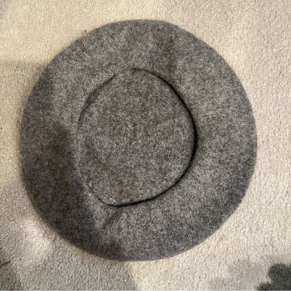 Zara wool beret hat grey 100% wool - Picture 2 of 4